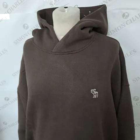 ABERCROMBIE AND FITCH LOGO CASUAL HOODIE SIZE M