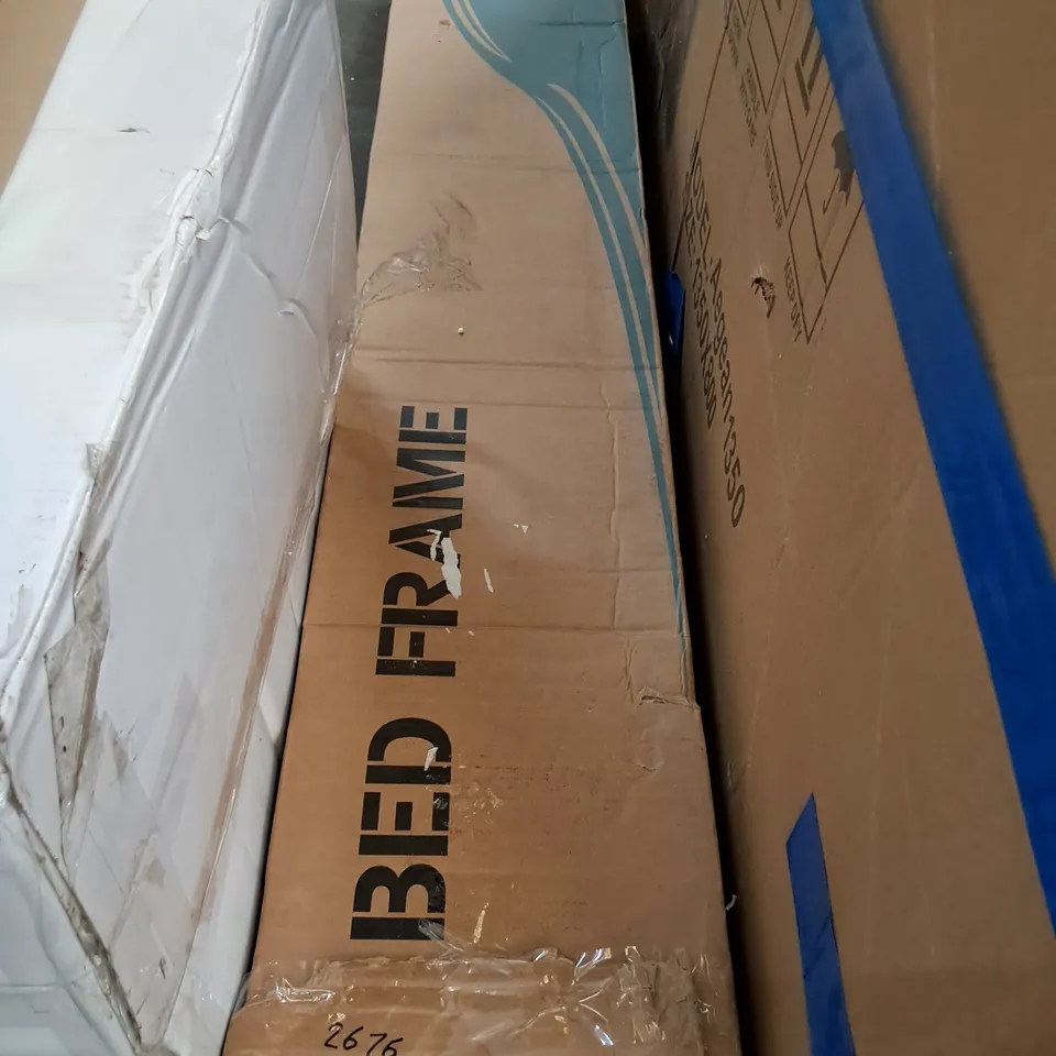 BOXED METAL BED FRAME