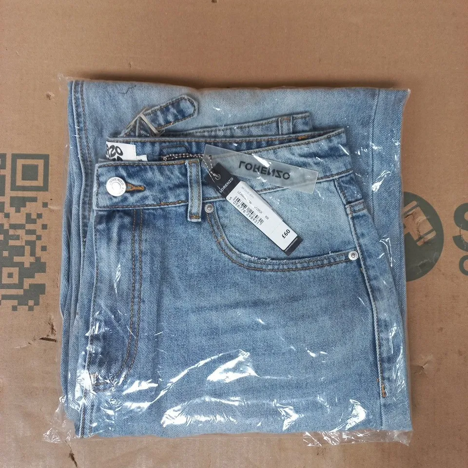 BAGGED LORENZO BROOKE JEANS IN BLUE SIZE XL