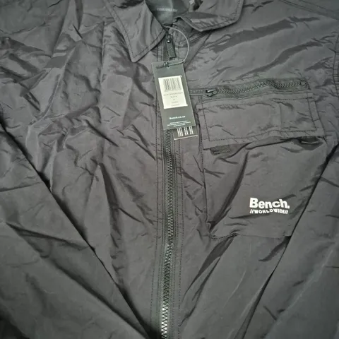 BENCH BLACK ZIP-FRONT JACKET XL, CHEST POCKET (BRAND TAG ATTACHED)