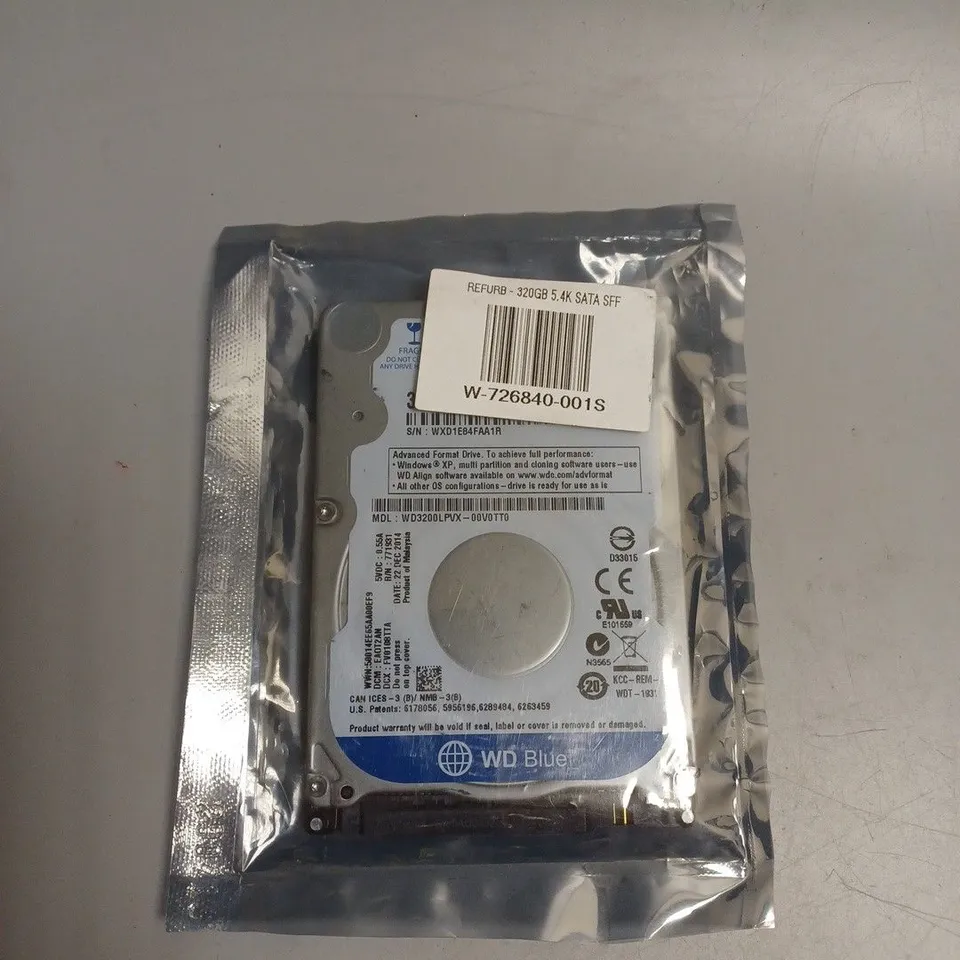 WD BLUE 320GB SATA HDD