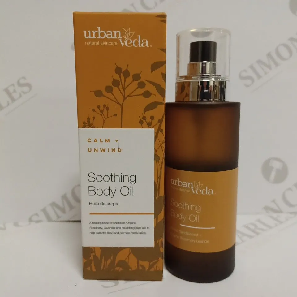 URBAN VEDA SOOTHING BODY OIL - SHATAVARI, ROSEMARY AND LAVENDER
