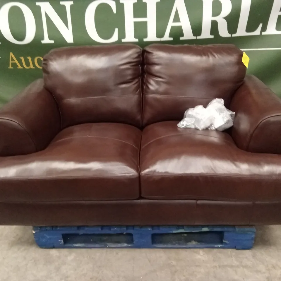 ASTORIA ITALIAN LEATHER 2 SEATER SOFA RRP £999