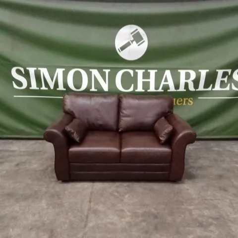 VANTAGE ITALIAN LEATHER 2 SEATER SOFA