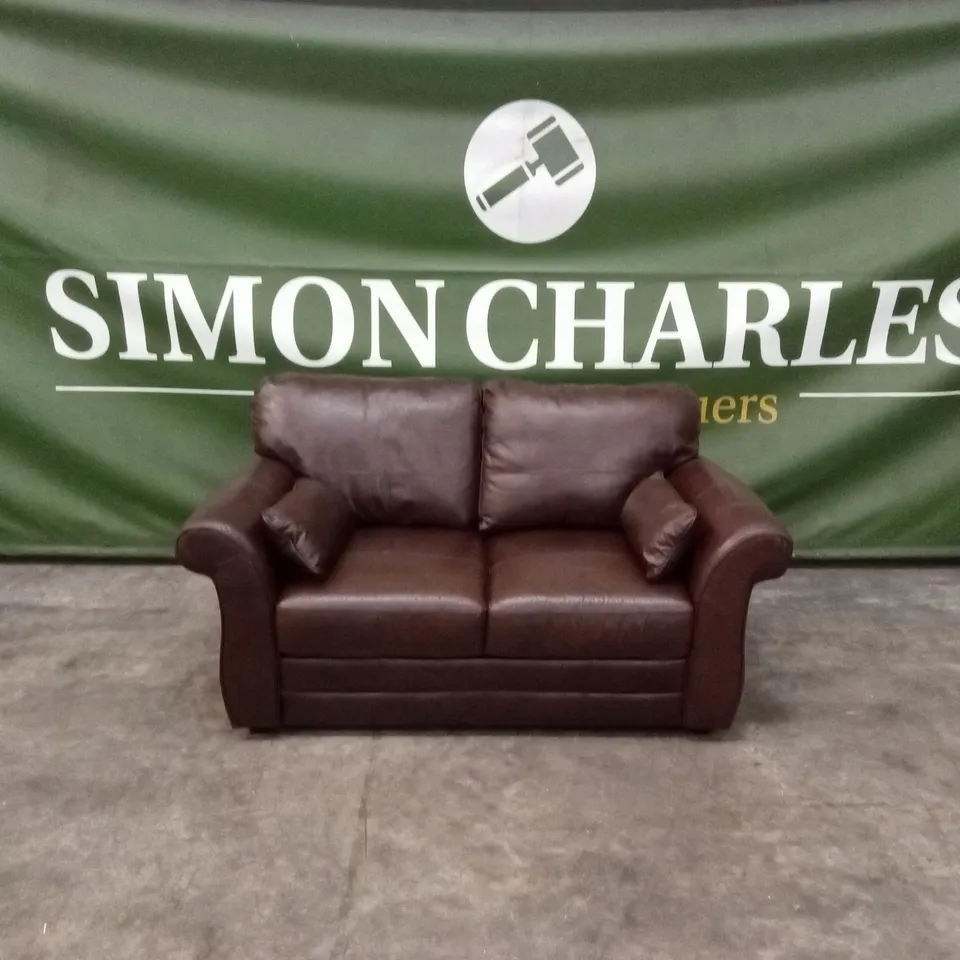 VANTAGE ITALIAN LEATHER 2 SEATER SOFA