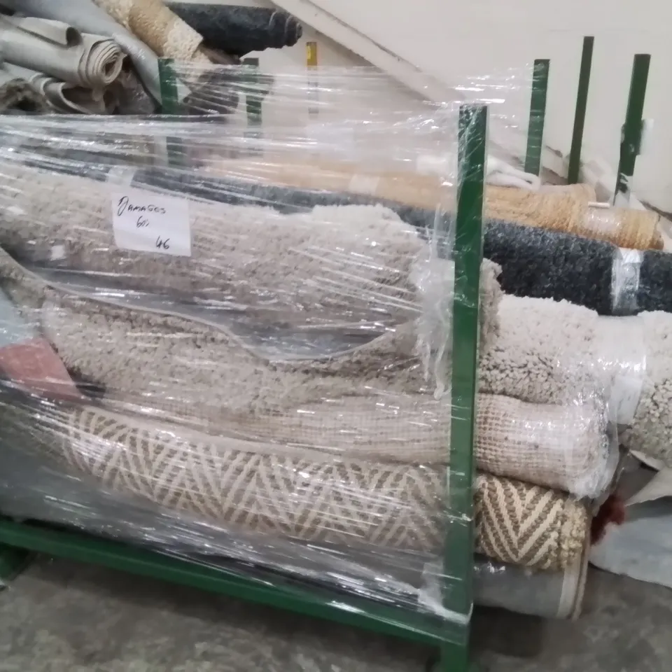 STILLAGE OF APPROXIMATELY 20 QUALITY DESIGNER RUGS