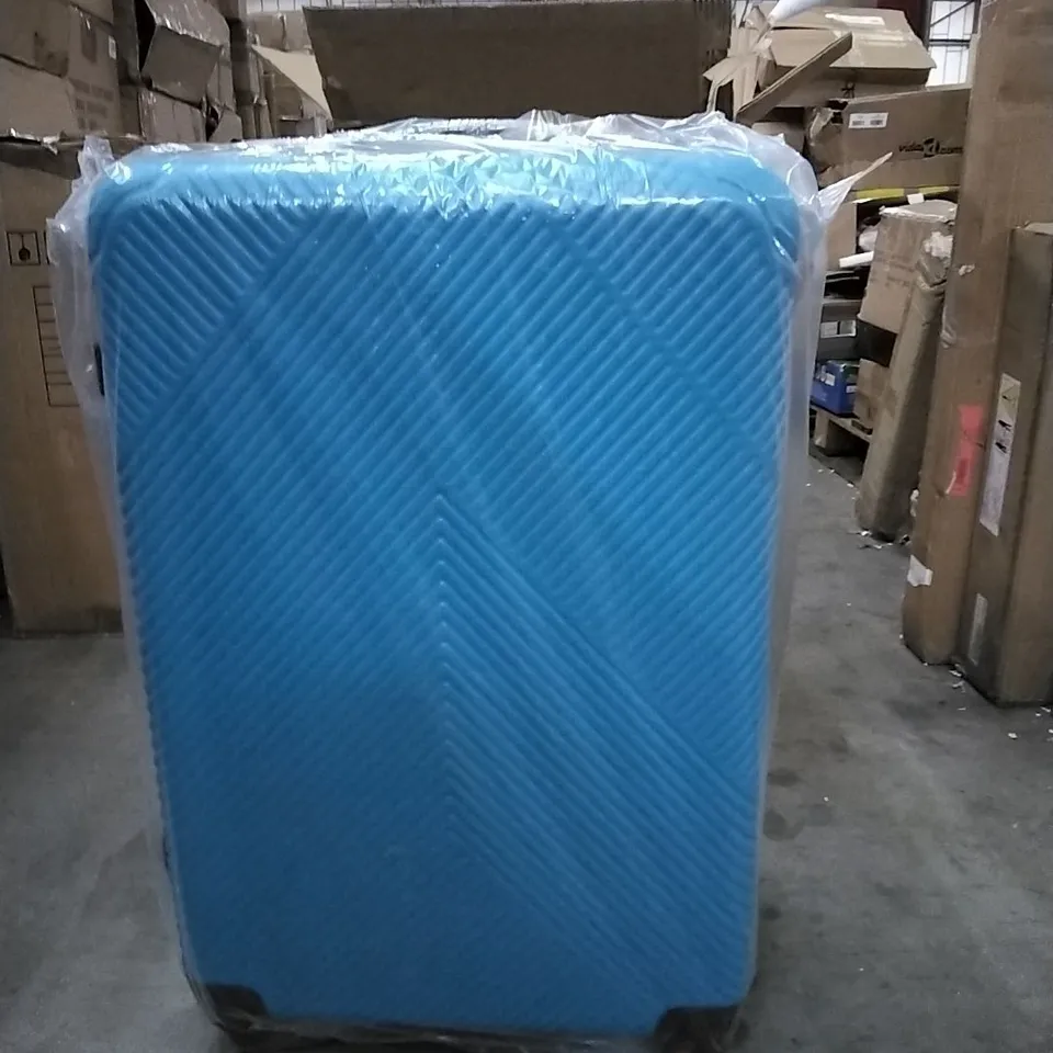 BOXED NEO ELECTRIC BLUE HARD SHELL LUGGAGE SUITCASE