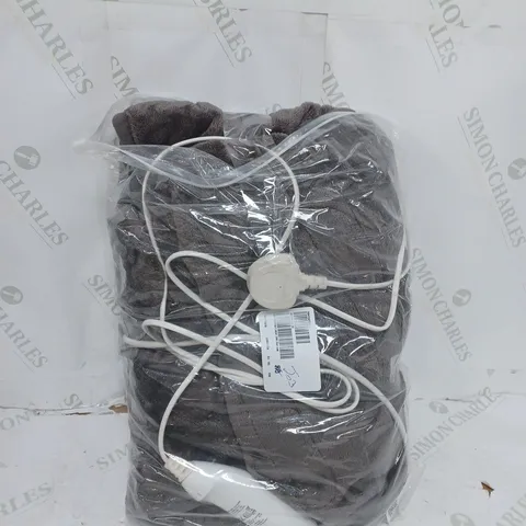 BOXED COZEE HOME VELVETSOFT HEATED THROW IN GREY