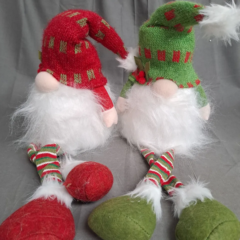 BOXED FESTIVE PRE-LIT DANGLY LEG GONKS