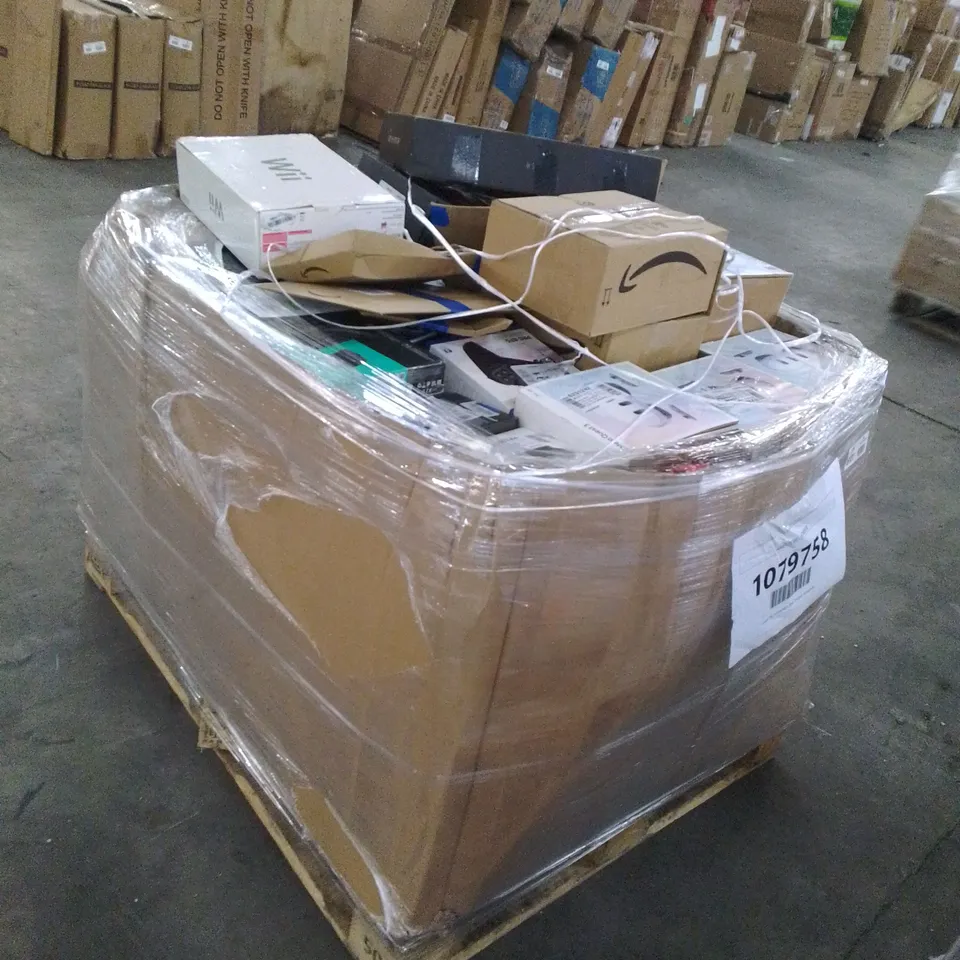 PALLET OF APPROXIMATELY 140 UNPROCESSED RAW RETURN HOUSEHOLD AND ELECTRICAL GOODS TO INCLUDE;