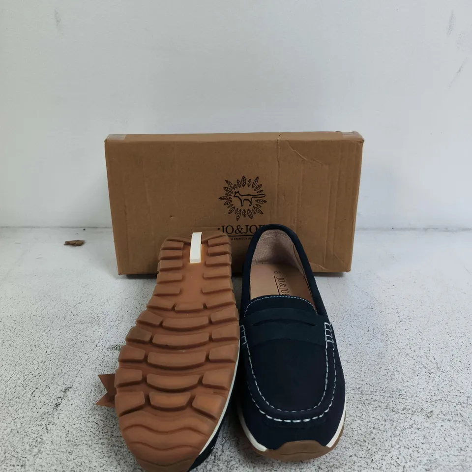 JO&JOE LIMA NAVY LOAFERS – UK 8