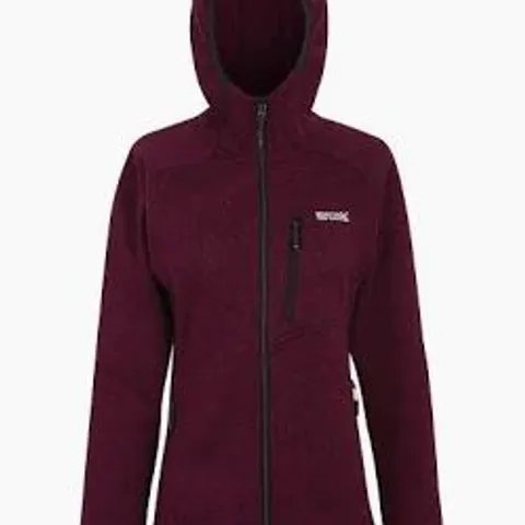 BRAND NEW REGATTA WOMEN'S FULL ZIP FLEECE NEWHILL IN DARK PIMENTO SIZE 22