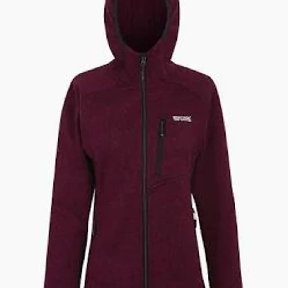 BRAND NEW REGATTA WOMEN'S FULL ZIP FLEECE NEWHILL IN DARK PIMENTO SIZE 22