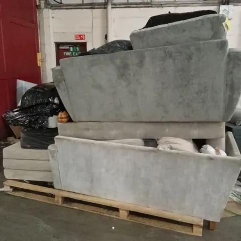 PALLET OF DESIGNER DAMAGED OR INCOMPLETE SOFAS