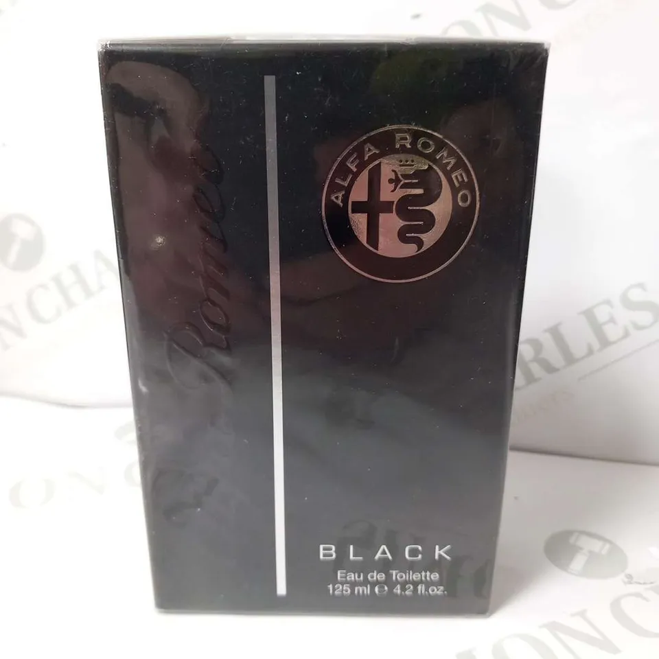 BOXED AND SEALED ALFA ROMEO BLACK EAU DE TOILETTE 125ML