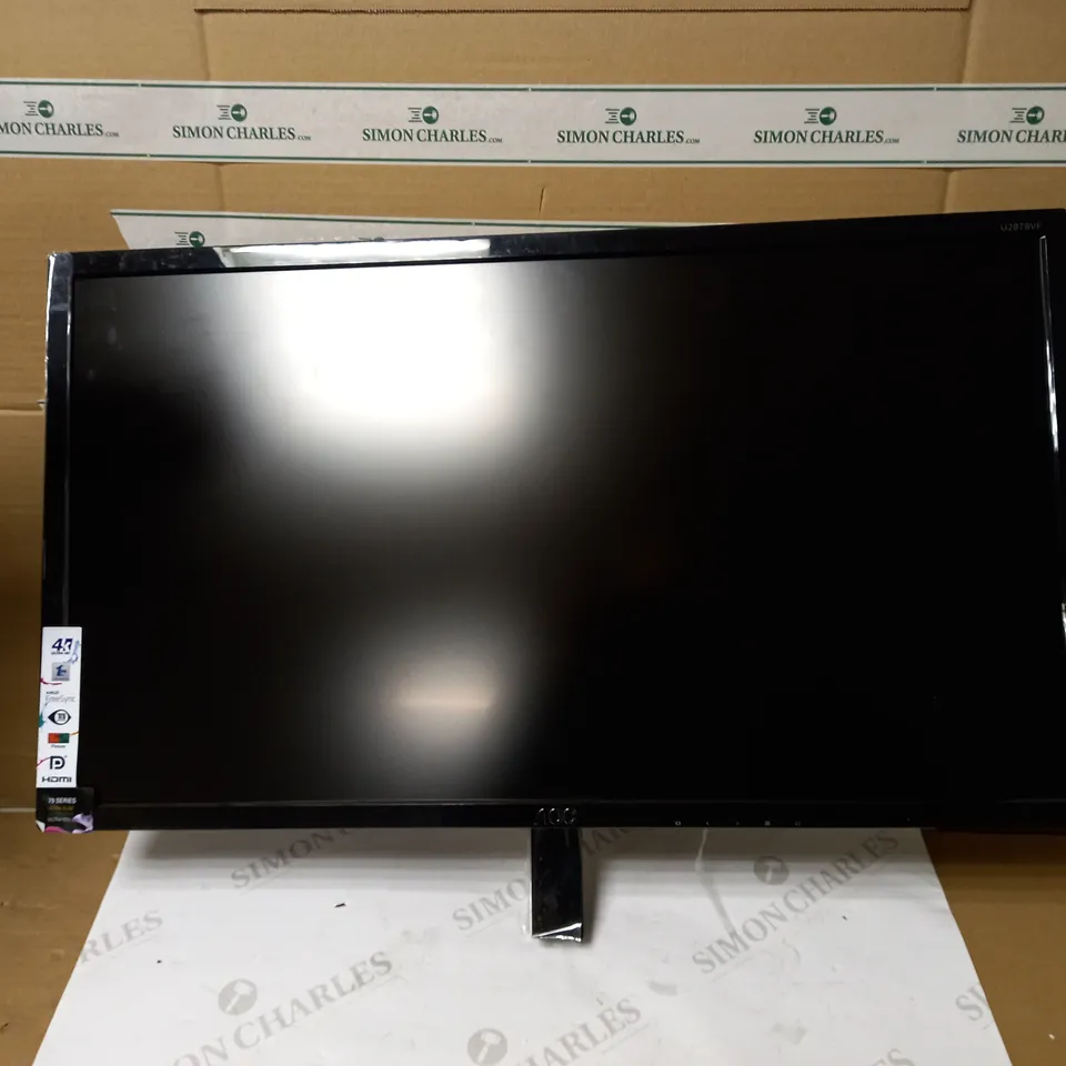 AOC U2879VF 28 INCH 4K LED MONITOR - BLACK