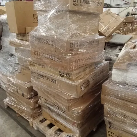 PALLET OF ASSORTED INCOMPLETE FURNITURE PARTS AND PIECES