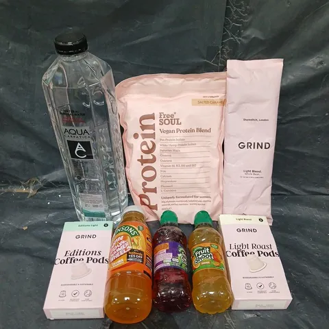 APPROXIMATELY 5 ASSORTED FOOD &DRINK ITEMS TO INCLUDE - FRUIT SHOOTS, BOTTLE WATER AND GRIND   - COLLECTION ONLY 