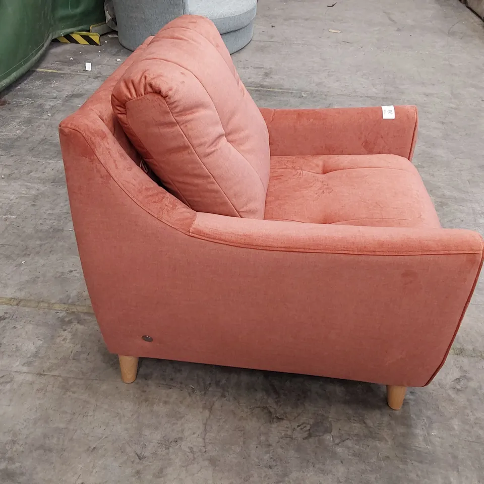 QUALITY BRITISH MANUFACTERED DESIGNER EDWARD ARMCHAIR DELUXE AUTUMN FABRIC