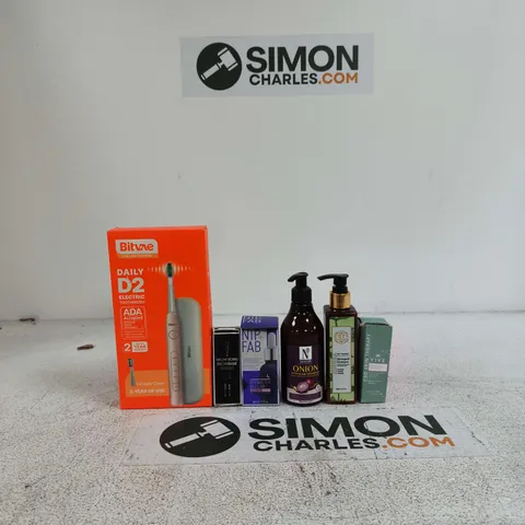 BOX OF APPROXIMATELY 20 ASSORTED ITEMS INCLUDING CBD SKIN THERAPY VIVE CONCENTRATED RECOVERY SERUM, AYURVEDIC SHAMPOO AND NUTRI GLOW ONION HAIR SHAMPOO