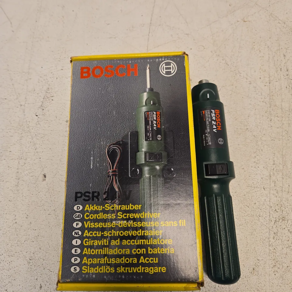 BOSCH PSR 14 CORDLESS SCREWDRIVER – BOXED