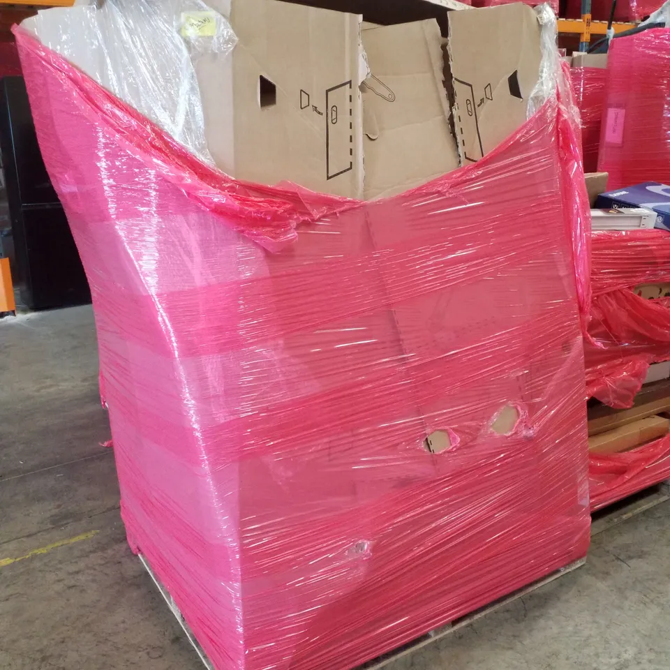 PALLET CONTAINING ASSORTED PRODUCTS INCLUDING 170W SOLAR PANELS, DUO ELECTRIC SMOKELESS GRILL & HOTPOT, 21" ORGANIZED TOOL BOX & GLASS TOP WARMING TRAY