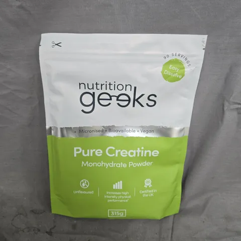 NUTRITION GEEKS PURE CREATINE MONOHYDRATE POWDER (315G)