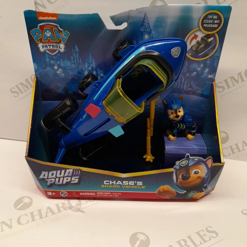 BRAND NEW BOXED PAW PATROL AQUA PUPS CHASE'S SHARK VEHICLE