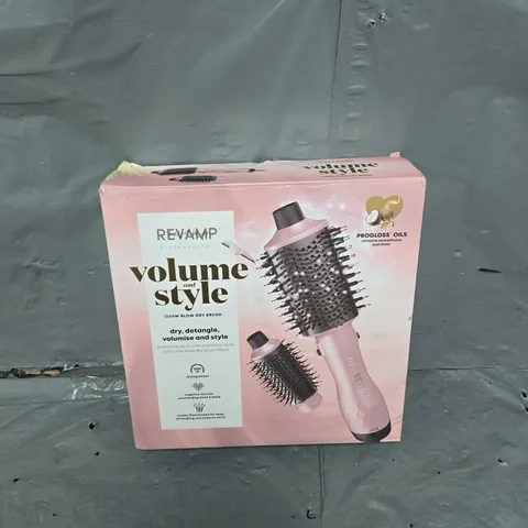 BOXED REVAMP PROFESSIONAL VOLUME AND STYLE 1200W BLOW DRY BRUSHS