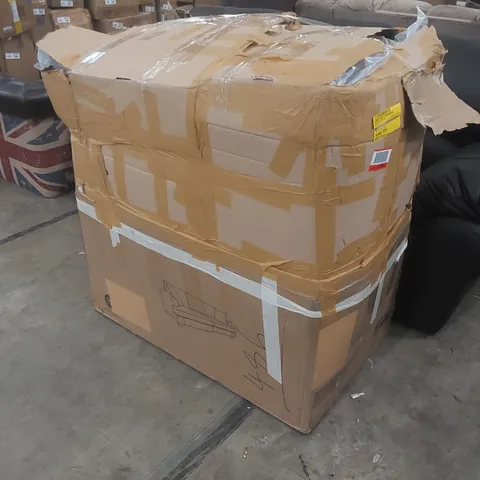 QUALITY DESIGNER BOXED ALEXEIS 3 SEATER CORDUROY SOFA - GREY