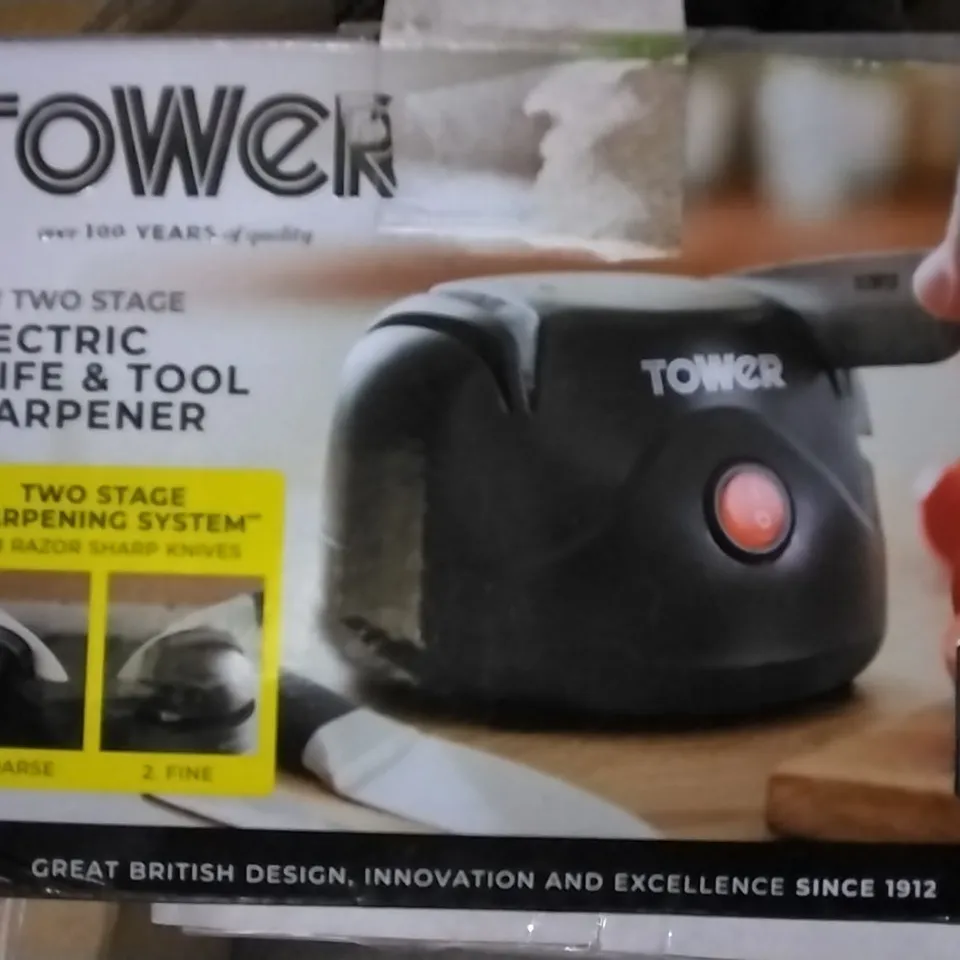BOXED TOWER ELECTRIC KNIFE SHARPENER 