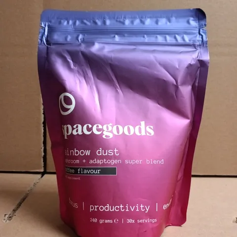 SPACEGOODS RAINBOW DUST MUSHROOM ADAPTOGEN SUPER BLEND – COFFEE FLAVOUR, 240G
