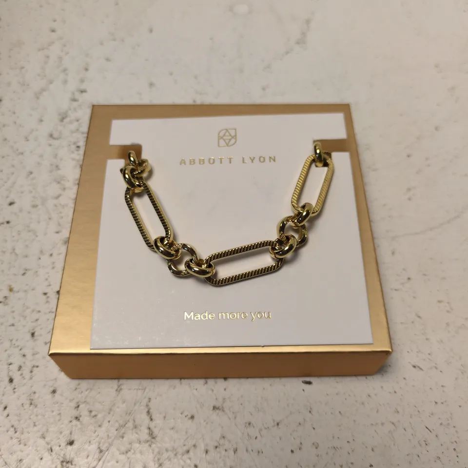 ABBOTT LYON GOLD-TONE LINK BRACELET