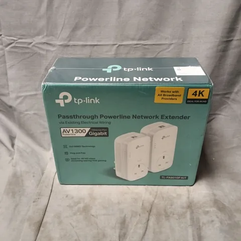 BOXED AND SEALED TP-LINK PASSTHROUGH POWERLINE NETWORK EXTENDER