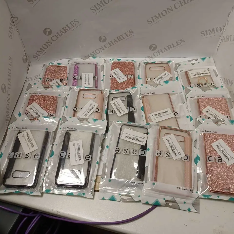 ASSORTED LOT OF 20 PHONE CASES TO INCLUDE DIFFERENT COLOURS AND STYLES 
