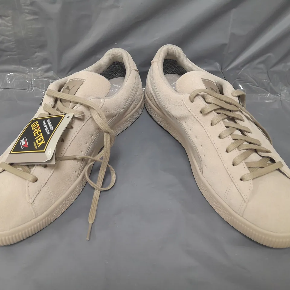 BOXED PAIR OF PUMA SUEDE VTG GTX NANAMICA SHOE SIN VINTAGE KHAKI UK SIZE 8.5