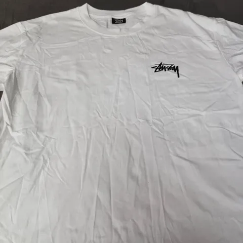 STÜSSY WHITE T-SHIRT - SIZE M