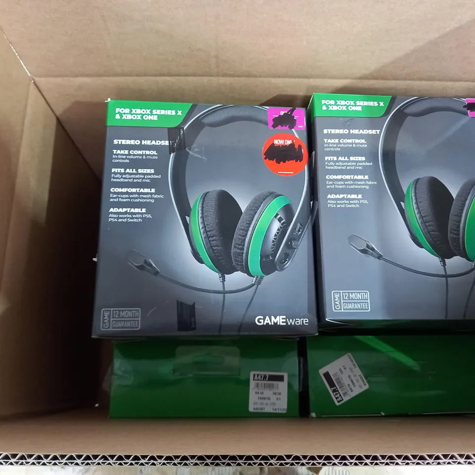 BOX OF APPROX 10 GAMEWARE XBOX SERIES X & XBOX 1 STEREO HEADSET