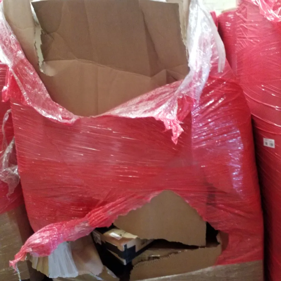 PALLET CONTAINING ASSORTED PRODUCTS INCLUDING SHOE BOXES, TOILET SEAT, ACTIVITY GYM MAT & HEATED THROW 