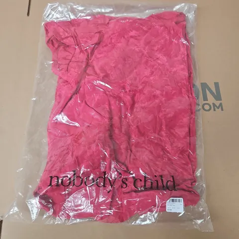 BAGGED NOBODYS CHILD FIFI MAXI DRESS IN PINK - UK 10