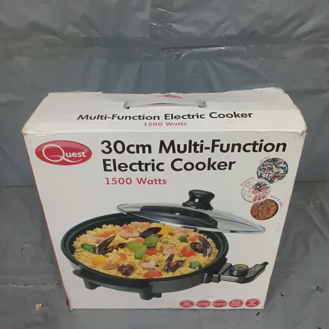 BOXED QUEST 30CM MULTI-FUNCTION ELECTRIC COOKER 
