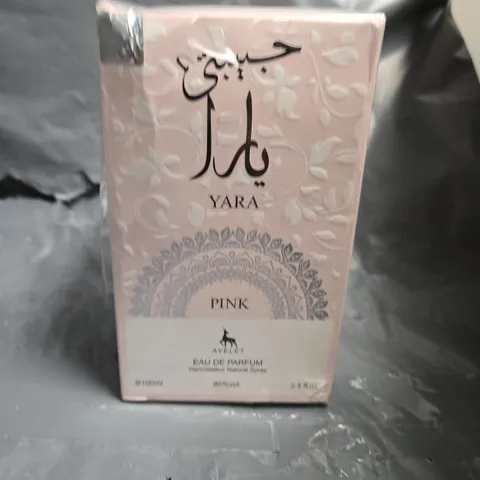 BOXED YARA PINK AYELET EAU DE PARUM 100ML