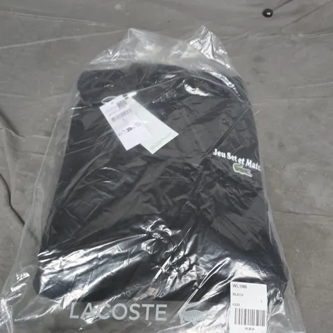 LACOSTE BLACK HOODIE – L