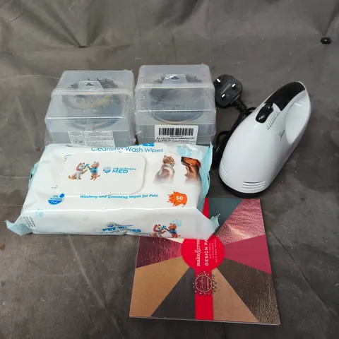 APPROXIMATELY 15 ASSORTED HOUSEHOLD PRODUCTS TO INCLUDE BABY WIPES , HAND MIXER , ETC