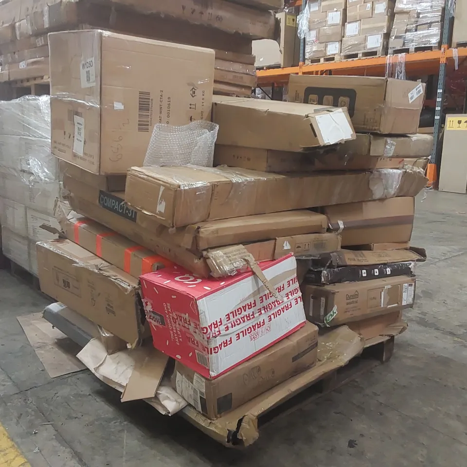 PALLET CONTAINING A LARGE QUANTITY OF ASSORTED FURNITURE PARTS ECT