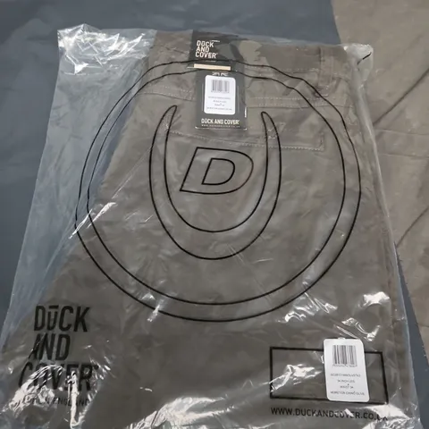 DUCK AND COVER CHINOS 34" LEG 34" WAIST OLIVE