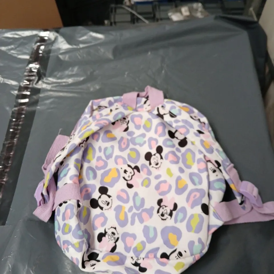 DISNEY MINNIE MOUSE KIDS BACKPACK – PASTEL PURPLE PRINT