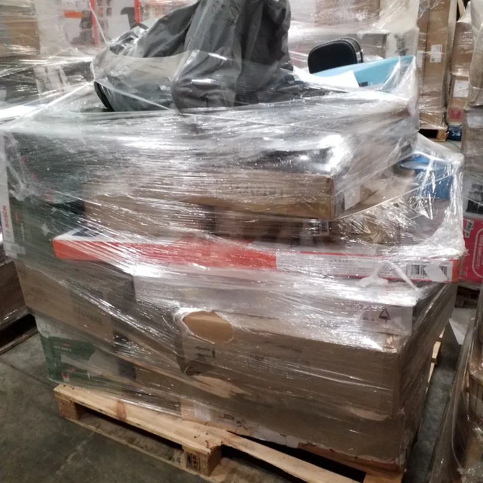 PALLET OF APPROXIMATELY 27 UNPROCESSED RAW RETURN HOUSEHOLD AND ELECTRICAL GOODS TO INCLUDE;