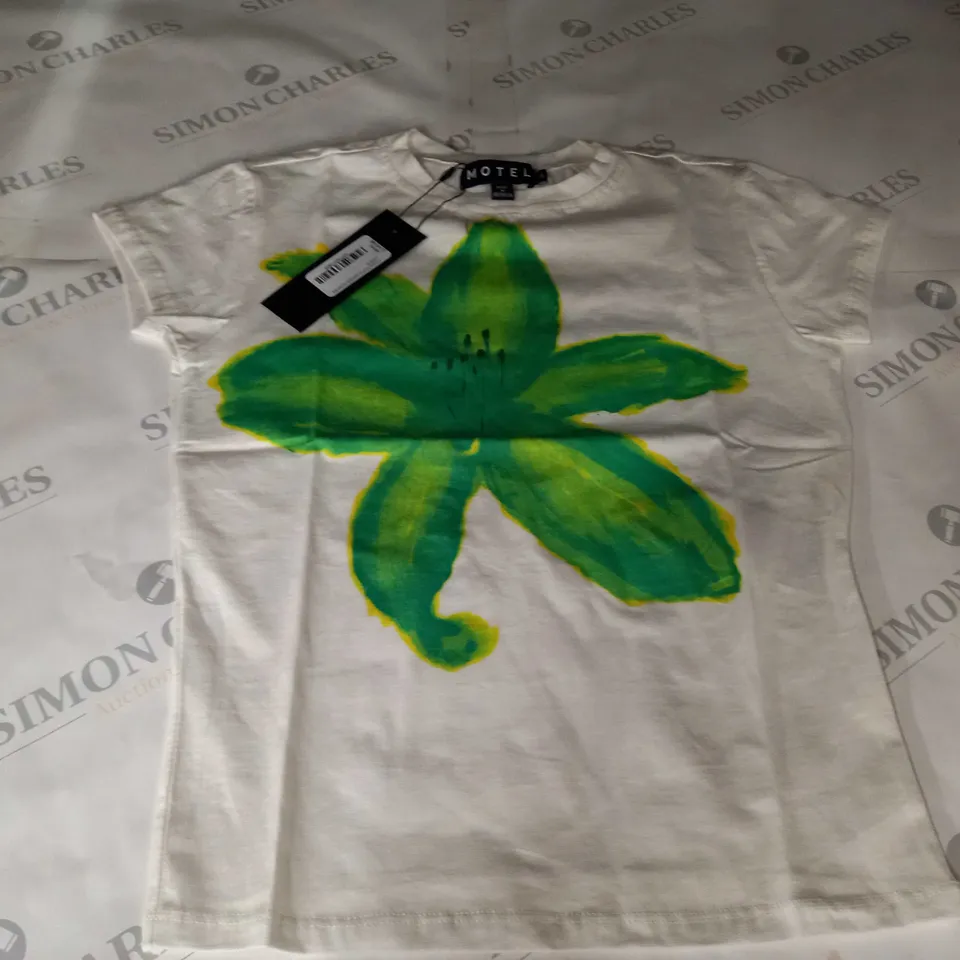 MOTEL TIONA TOP IN SUMMER FLOWER LIME - SMALL
