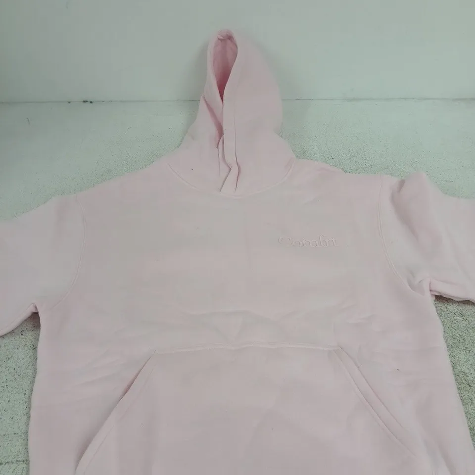 COMFIT HOODIE – PINK, UK XS, EMBROIDERED CHEST LOGO